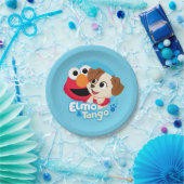Assiettes En Carton Rue Sésame | Badge Elmo & Tango (Fête)