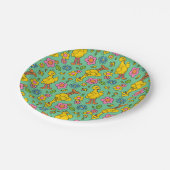 Assiettes En Carton Rue Sésame | Big Bird & Little Bird Motif (Angle)