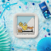 Assiettes En Carton Rue Sésame | Big Bird Relax Refresh Recharge (Fête)