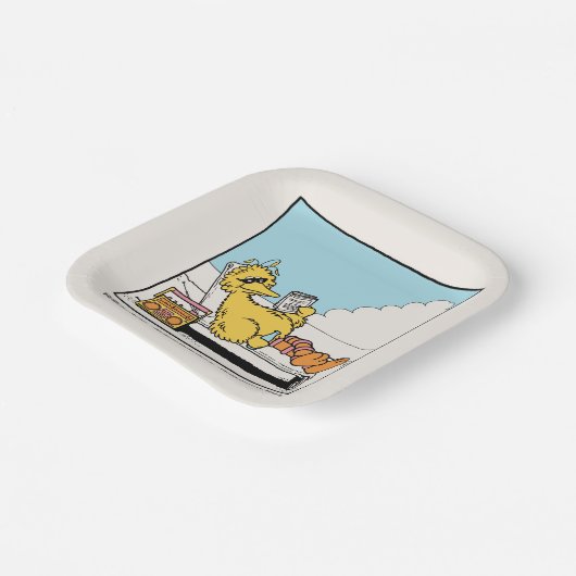 Assiettes En Carton Rue Sésame | Big Bird Relax Refresh Recharge (Angulaire)