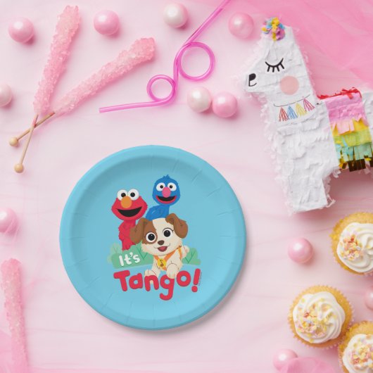 Assiettes En Carton Rue Sésame | C'est Tango avec Elmo & Grover (Fête)