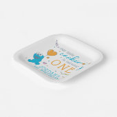 Assiettes En Carton Rue Sésame | Cookie Monster 1er anniversaire (Angulaire)