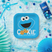 Assiettes En Carton Rue Sésame | Cookie Monster Lookies (Fête)