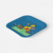 Assiettes En Carton Rue Sésame | Couleur complète avec Pals (Angulaire)