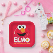 Assiettes En Carton Rue Sésame | Elmo Beaucoup de rires depuis 1984 (Fête)