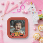 Assiettes En Carton Rue Sésame | Elmo - Deuxième anniversaire (Fête)