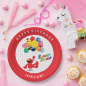 Assiettes En Carton Rue Sésame | Elmo et Pals - Ballons d'anniversaire (Fête)