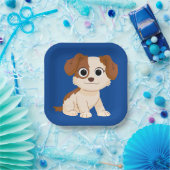 Assiettes En Carton Rue Sésame | Elmo's Puppy Tango (Fête)