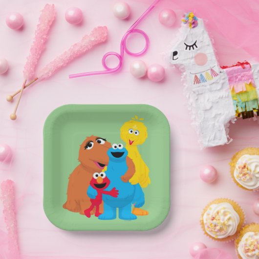 Assiettes En Carton Rue Sésame | Groupe Hug (Fête)