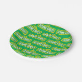 Assiettes En Carton Rue Sésame | Logo couleur complète (Angle)