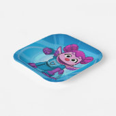 Assiettes En Carton Rue Sésame | Méca Builders Abby In Action (Angulaire)