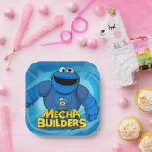 Assiettes En Carton Rue Sésame | Méca Builders Cookie In Action (Fête)