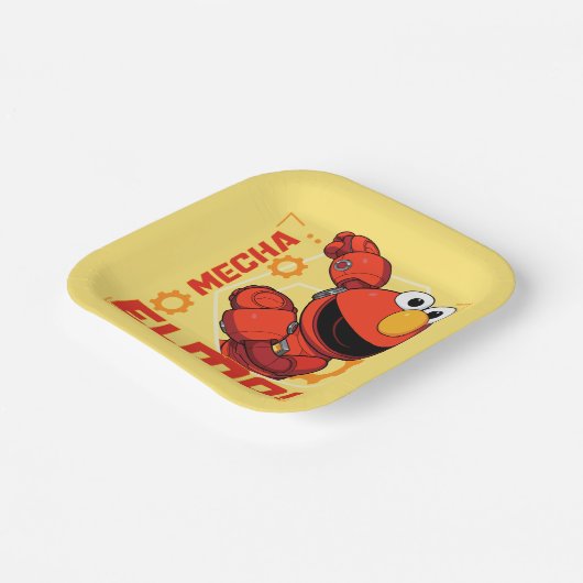 Assiettes En Carton Rue Sésame | Mécaniciens Elmo Design (Angulaire)