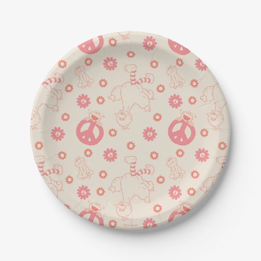 Assiettes En Carton Rue Sésame | MOTIF GOOD VIBES (Devant)