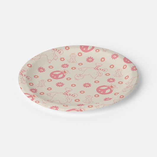 Assiettes En Carton Rue Sésame | MOTIF GOOD VIBES (Angle)