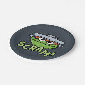 Assiettes En Carton Rue Sésame | Oscar the Grouch Scram! (Angle)