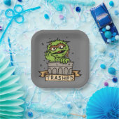 Assiettes En Carton Rue Sésame | Oscar the Grouch Trashed (Fête)