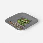 Assiettes En Carton Rue Sésame | Oscar the Grouch Trashed (Angulaire)