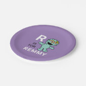 Assiettes En Carton Rue Sésame | R est pour Rosita | Ajouter Votre Nom (Angle)