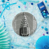 Assiettes En Carton Rues de New York avec Empire State Building (Fête)