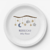 Assiettes En Carton Russe Baby shower nuit Sky Mobile (Devant)