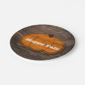 Assiettes En Carton Russe Citrouille de bois Pays Halloween Automne fê (Angle)