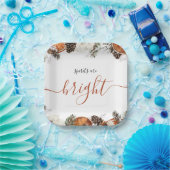 Assiettes En Carton Russe hiver Citrus & Pine Fête de Vacances (Fête)