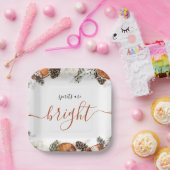 Assiettes En Carton Russe hiver Citrus & Pine Fête de Vacances (Fête)