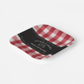 Assiettes En Carton Russe Pays Rouge En vichy Noir Tableau noir (Angulaire)