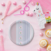 Assiettes En Carton Russe, rayé, patchwork (Fête)