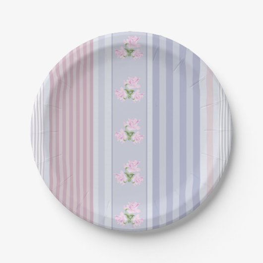 Assiettes En Carton Russe, rayé, patchwork (Devant)