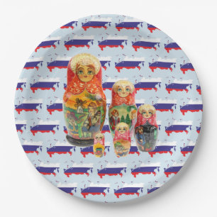 Assiettes En Carton Russie - Russia Babouchka - Matrjoschka Teller
