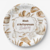 Assiettes En Carton Rustic Baking Business (Devant)