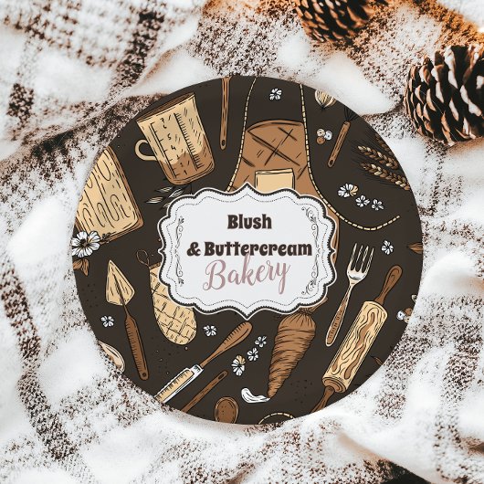 Assiettes En Carton Rustic Baking Business