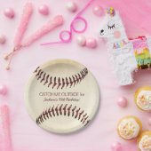 Assiettes En Carton Rustic Baseball Strings Party (Fête)