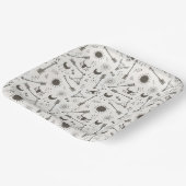 Assiettes En Carton Rustic Boho Motif ID1109 (Angulaire)