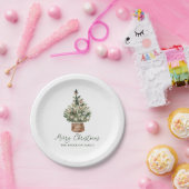 Assiettes En Carton Rustic Christmas Tree Ornaments Neutral Holiday (Fête)