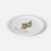 Assiettes En Carton Rustic Christmas Tree Ornaments Neutral Holiday (Angle)