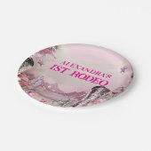 Assiettes En Carton Rustic Cowboy Rodeo 1st Birthday Design (Angle)