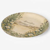 Assiettes En Carton Rustic Desert Botanicals Birthday (Angle)