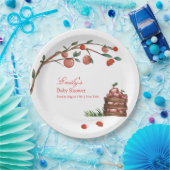 Assiettes En Carton Rustic Farm Ladybug Apple Baby shower fille (Fête)