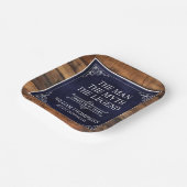 Assiettes En Carton Rustic Man Myth Légende 85e anniversaire Marine Bl (Angulaire)