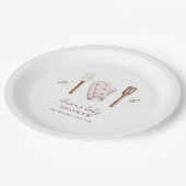 Assiettes En Carton Rustic Modern Chef Cuisine Stuff Baby shower (Angle)