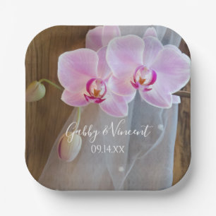 Assiettes En Carton Rustic Orchid Elegance Pays Barne Mariage