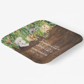 Assiettes En Carton Rustic Safari Animaux Baby shower Parties scintill (Angulaire)
