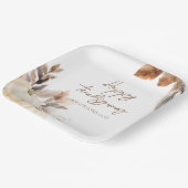 Assiettes En Carton Rustic White Pumpkin Thanksgiving (Angulaire)