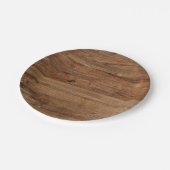 Assiettes En Carton Rustic Wood (Angle)
