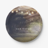 Assiettes En Carton Rustic Woods Enchanted Forest & Lumières Mariage (Devant)