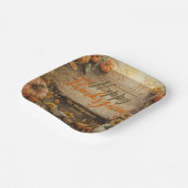 Assiettes En Carton Rustique Automne Style Ferme Thanksgiving (Angulaire)