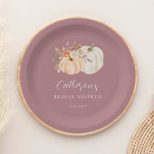Assiettes En Carton Rustique Boho Fall Floral Citrouille Fête des mari